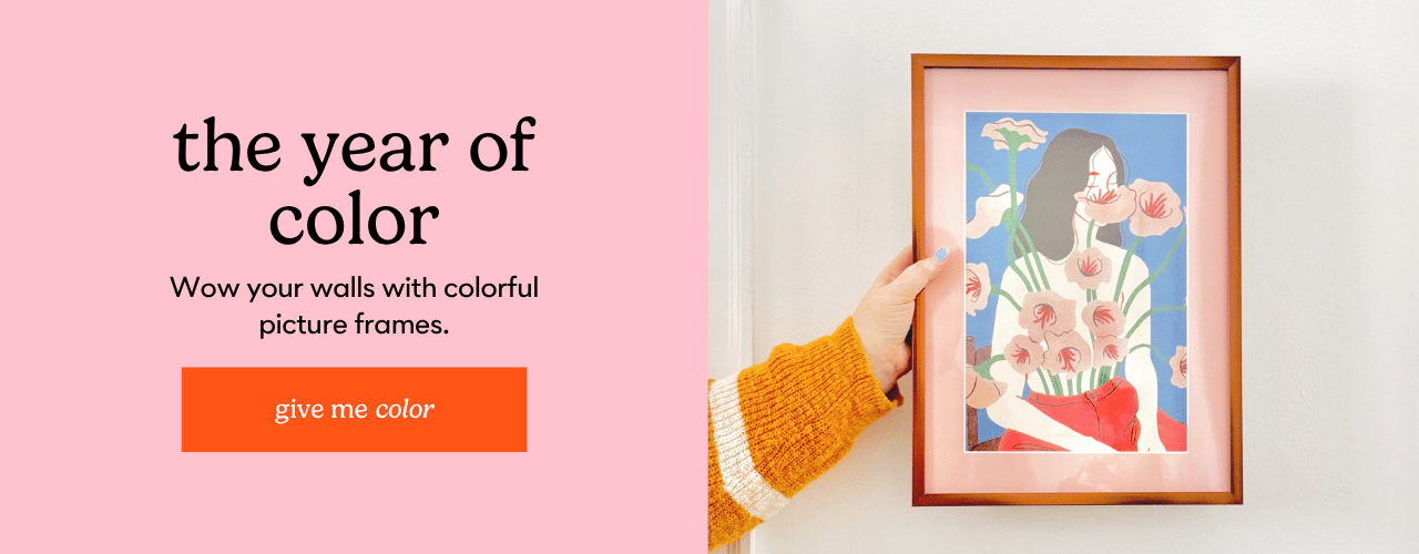 The Year of Color: Wow your walls with colorful picture frames. Give Me Color!