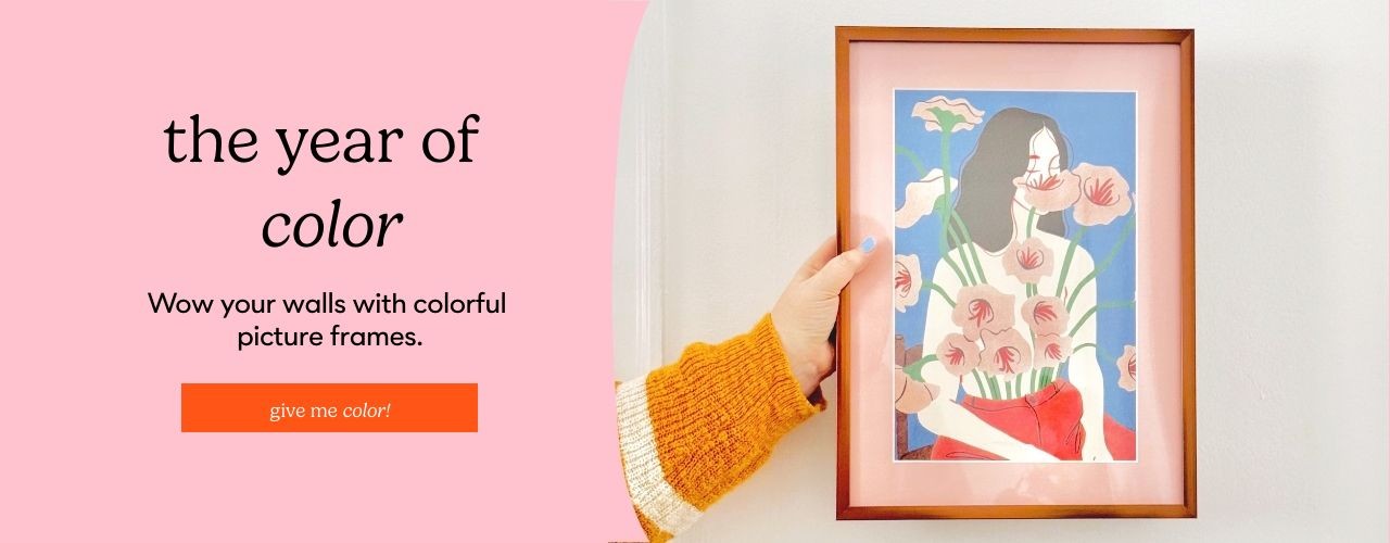 The Year of Color: Wow your walls with colorful picture frames. Give Me Color!