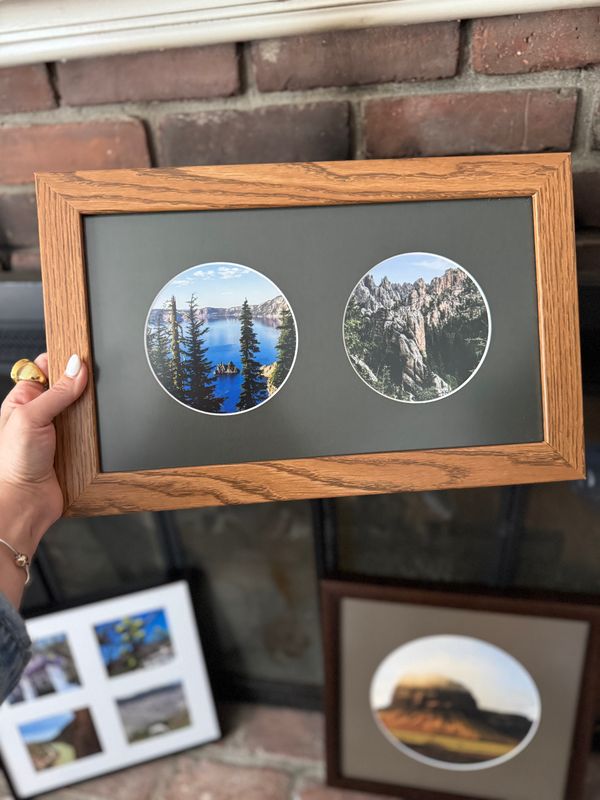 collage frame of travel photos