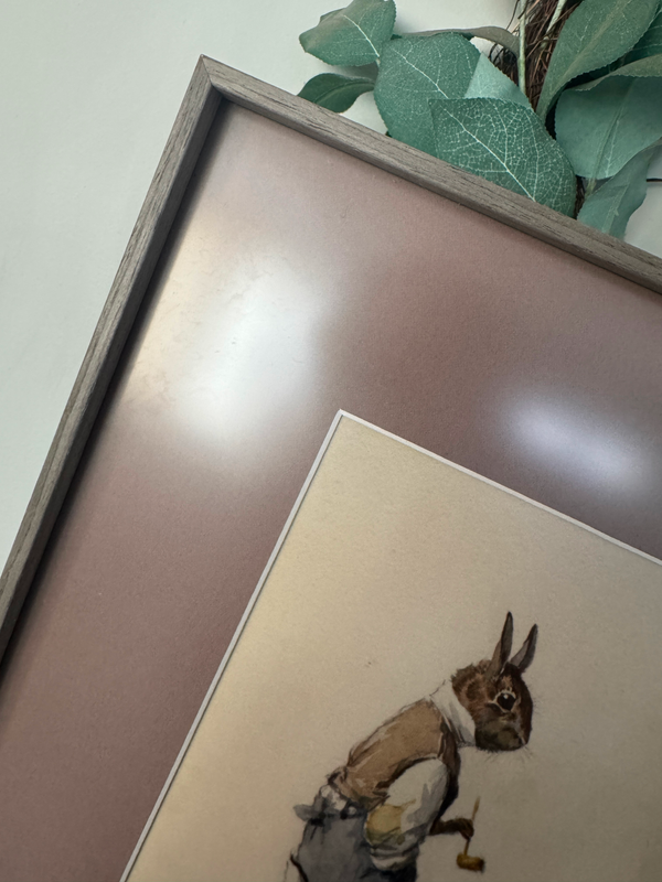 slim picture frame in gray